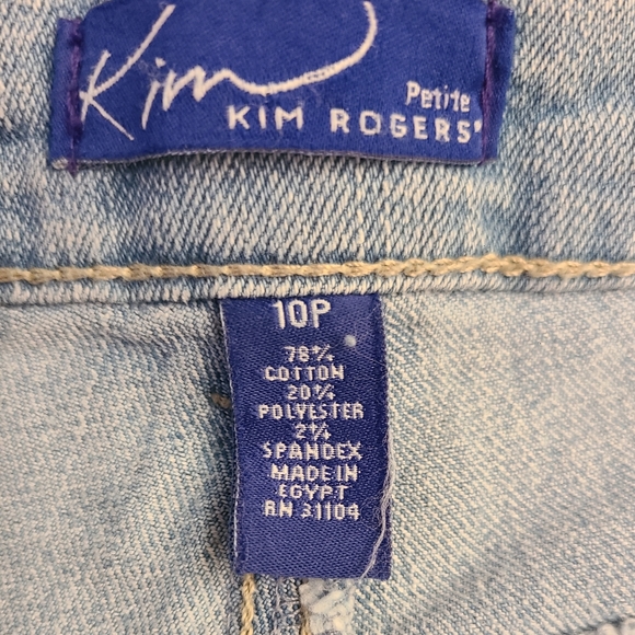 NWT Kim Rogers size 10P denim capris - Picture 6 of 8
